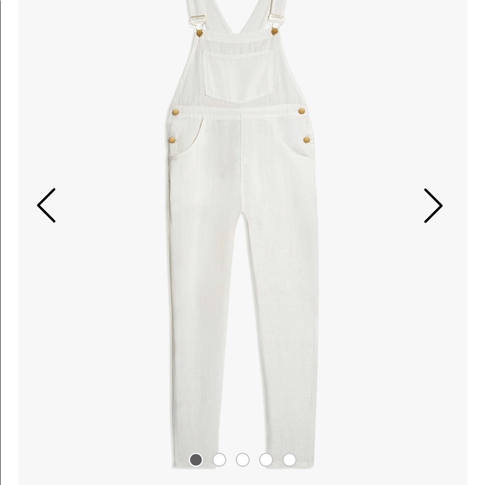 WeWoreWhat Basic Linen Overalls